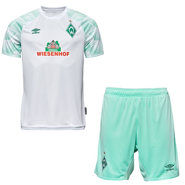Trikot Werder Bremen Auswarts Kinder 2020-21 Weiß Fussballtrikots Günstig